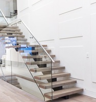 Escalier en forme de I élégant, escalier de mezzanine