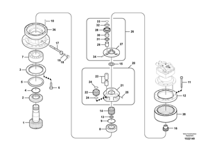 Đu quay hộp số ec210 <span class=keywords><strong>ec210b</strong></span> ec210c ec210d giảm Reducer Phụ tùng máy xúc voe14541069 voe14516445 cho Volvo - Product Image 5
