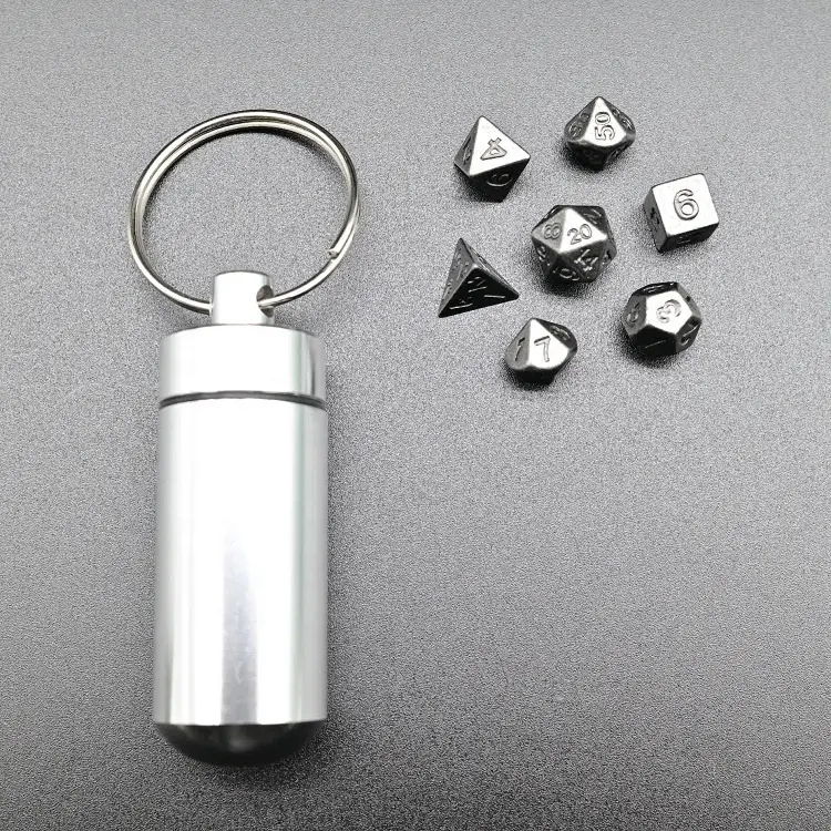 Wholesale Mini 6mm Custom Polyhedral Rpg Metal Dice Sets for Board games