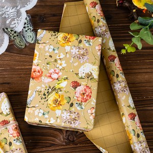 Romantic Rose Leather Cardstock Colored Printed Flowers Valentine's Day Gift Wrapping <b>Paper</b> Mother's Day Gift Wrapping <b>Paper</b> - Product Image 2