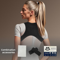 Correcteur de posture intelligent avec capteur électrique réglable Ceinture de soutien dorsale portable avec rappel de vibration