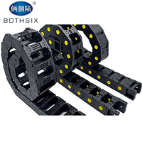 Cadena Portacables de Nylon Tipo Puente Abrible, Flexible y Resistente al Desgaste BOTHSIX para Máquinas Herramienta de Torno