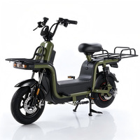 Scooter électrique pliable intelligent 60V 20Ah 350W avec GPS, haute puissance, pour livraison de repas, longue autonomie, vélo cargo avec boîte de rangement et moyeu arrière