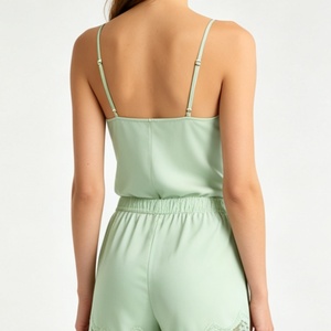 Ensemble de <span class=keywords><strong>lingerie</strong></span> sexy de luxe 2 pièces pour femme, pyjama en dentelle avec taille élastique, doux et lisse, idéal pour mariée ou soirée. - Product Image 3