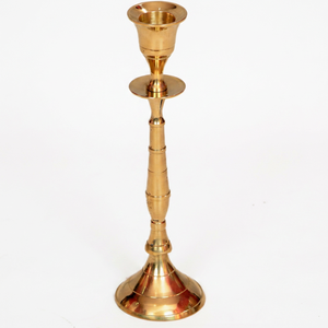 Porte-bougie en laiton vintage, support décoratif durable, décoration d'intérieur, porte-bougie en métal - Product Image 1
