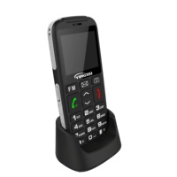Venta al por mayor fácil de usar SOS botón grande 4G teléfonos celulares mayores con voz alta para el anciano