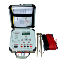 Testeur d'isolement numérique portable haute précision pour la résistance à la terre avec alimentation CA/CC, plage 0-199,9, poids léger 1,8 kg