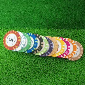 Biểu Tượng Tùy Chỉnh Poker Chip Phụ Kiện 14G Sòng Bạc Gốm Đất Sét Poker Chip Golf Bóng Đánh Dấu - Product Image 6