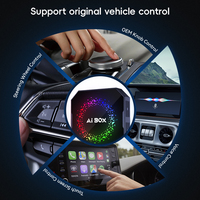 Nouvelle arrivée : Boîte multimédia intelligente pour voiture 2+16G/4+32G, Boîte AI CarPlay sans fil pour véhicules équipés de CarPlay filaire d'origine, prend en charge la mise à jour OTA