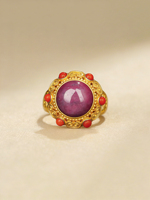 Bague de fiançailles en argent sterling 925 plaqué or avec pierre naturelle, filigrane, personnalisable, bijoux fantaisie pour femme, vente en gros OEM/ODM