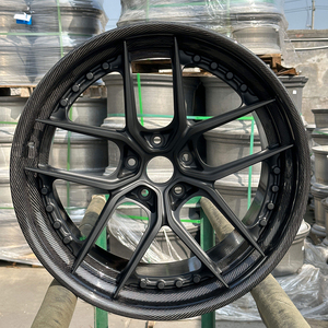 ล้อคาร์บอนไฟเบอร์แบบหุ้มขอบ 5x112 5x120 5x130 ขนาด 20 22 นิ้ว แบบ 2 ชิ้น สำหรับล้อ 992 RS7 RS6 - Product Image 1