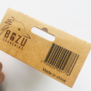 Bán buôn tùy chỉnh chấp nhận in đầy đủ màu sắc gấp giấy kraft thẻ đầu với lỗ treo để đóng gói - Product Image 2