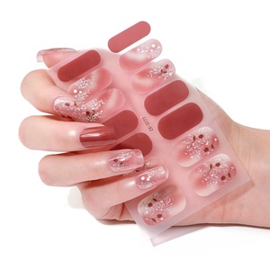 Nuevas Tiras de Uñas Florales Brillantes No Tóxicas de Primavera, Venta Caliente, Adhesivos DIY para Uñas al por Mayor - Product Image 1