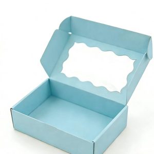 Scatole Personalizzate Blu Stile Aeroplano con Finestra, Ideali per Confezionare Pasticcini, <span class=keywords><strong>Biscotti</strong></span>, Torte e Altri Prodotti da Forno - Product Image 6