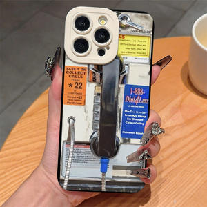 Cabine téléphonique impression pupille oeil Pro caméra trou TPU housse de téléphone portable pour Iphone 17 8 <span class=keywords><strong>X</strong></span> Xr Xs 11 12 13 14 15 16 Pro Max - Product Image 2