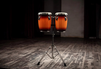 Professional Mini Conga Drum Set with Heavy Duty Stand Hand Percussion Latin Bongo Drums for Adults Kids Beginners