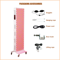Panneau de luminothérapie infrarouge rouge 1500W, appareil de luminothérapie pour le visage, soulagement des douleurs musculaires, rajeunissement de la peau, lampe de physiothérapie