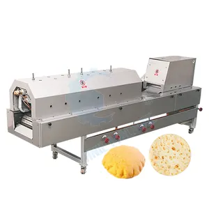 Linha de produção de pão lebanês shawarma pitata máquina tortilla industrial mexicana