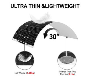 Système solaire photovoltaïque simple 12V 24V 100 150 200 500 1000 Watt 100 Watt 150 Watt 200 Watt Panneau solaire flexible pliable en <span class=keywords><strong>film</strong></span> - Product Image 5