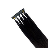 Extensions de Cheveux Remy 6D de Deuxième Génération, Qualité Supérieure, Vente Chaude, Prix de Gros, Mèches de Cheveux Humains, Aspect Naturel Premium