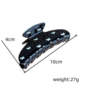 Pince à cheveux sculptée motif patte de chiot, grande pince requin de luxe tendance pour chignon arrière, accessoires polyvalents pour cheveux féminins - Product Image 5