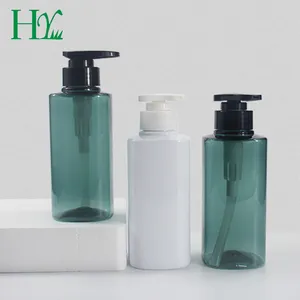 300ml 500ml Großhandel Plastik flaschen Leere Lotion Pump flasche Quadratische Haustier Shampoo flasche