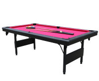 Table de billard portable en MDF de 7 pieds pour adultes, facile à plier et à ranger avec accessoires pour salle de jeux