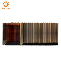 Plateau de buffet en bois doré, produit de luxe moderne et brillant, usine chinoise, personnalisé, buffet