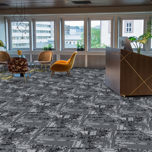 Dalles de moquette modernes, douces, insonorisées, colorées, en polypropylène, avec support en PVC, <span class=keywords><strong>à</strong></span> emboîtement, <span class=keywords><strong>à</strong></span> boucles épaisses, pour la maison - Product Image 1
