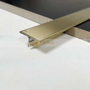 M147 JYFMETAL Brand 304 Stainless Steel Metal Tile <b>Trim</b> Wall Furniture <b>Door</b> Decoration Apartment Use T Shape Profiles Waterproof - Product Image 6