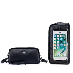 Groothandel Nieuwe Mode Dames Tas Lederen Bee Purse Touchscreen Mobiele Telefoon Sling Bag Voor Womens