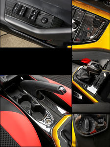 Accesorios de <span class=keywords><strong>Interior</strong></span> de coche para <span class=keywords><strong>Volkswagen</strong></span> VW <span class=keywords><strong>Polo</strong></span> Mk6 2019 2020 2021 2022 <span class=keywords><strong>2023</strong></span> 2024 Kit de puerta de Panel de engranajes elevador de ventana de ventilación de aire - Product Image 2