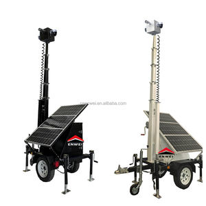 Caméra de surveillance solaire 5G avec surveillance toute la journée, remorque portable mini caméra CCTV solaire pour zone non habitée - Product Image 4