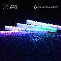JERCIO-Tira de luces LED de emisión lateral 4020 SMD RGB, IC integrado, direccionable individualmente, XT1603, para luz ambiental