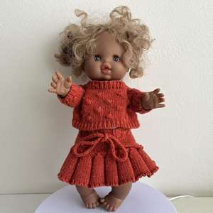 Oem/Odm Personnalisé Vintage Sweet <span class=keywords><strong>Minikane</strong></span> Poupée Barboteuse Accessoire Nouveau Design Fil Naturel Crochet Avec Bonnet Robe en Plastique - Product Image 2