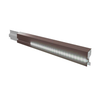 Profilé de base en aluminium moderne et fiable pour revêtement de bardage, plinthe, terrasse, jardin, étanche, à emboîtement, avec bord lisse et drainage