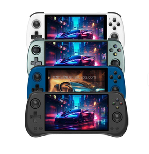 Портативные портативные игровые приставки Powkiddy X55 в стиле ретро, 5,5 "HD экран, выход для телевизора, 4000 мАч, классический умный игровой плеер - Product Image 6