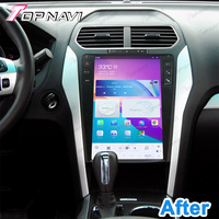 Accessoires vidéo de lecteur DVD de voiture Android 11 de 12.1 pouces pour Ford Explorer 2011 2012 2013 2014 2015 2016 système de navigation de voiture