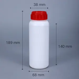 Os produtos químicos especializaram a garrafa plástica de COEX EVOH 500ml do HDPE para a garrafa da multi camada dos inseticidas com tampa vermelha