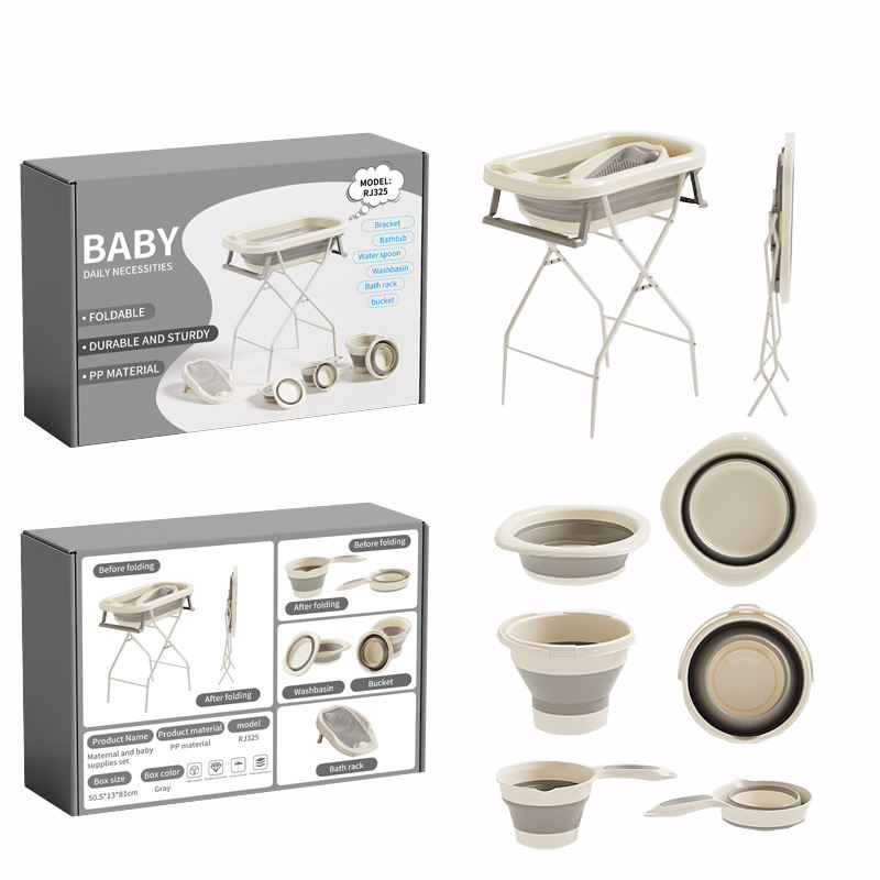 Baby Bathtub Set Plastic 1 2
