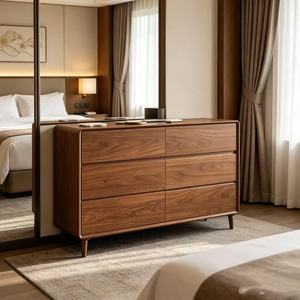 Bestseller: Mobile d'<span class=keywords><strong>Ingresso</strong></span> Moderno e Semplice in Legno di Gomma, Cassettiera in Legno Massello <span class=keywords><strong>da</strong></span> 62,9'' con 9 Cassetti - Product Image 1