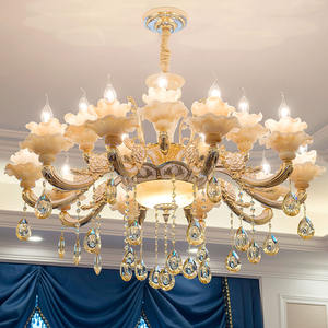 Europäische Vintage Hotel Pendelleuchte LED Kunst Klassische Esszimmer Kristall Italienische Kronleuchter Deckenleuchte Modern - Product Image 2