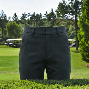 Pantalon décontracté pour femme, coupe droite, taille mi-haute, couleur unie, avec poches, longueur complète, en tissu tissé, fermeture boutonnée - Product Image 3