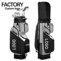 Sac de golf professionnel 14 compartiments en nylon léger, durable et imperméable, avec logo personnalisé, grande capacité, vente en gros usine