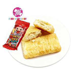 Galletas crujientes con etiqueta privada personalizada, venta al por mayor, aperitivos Halal, galletas <span class=keywords><strong>de</strong></span> <span class=keywords><strong>arroz</strong></span> picante inflado con sabor a Mala - Product Image 3