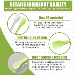 93 ملعقة حلويات صغيرة للحلوى حلوى بودنج مثلج كعكة زبادي موس لعبة يدوية الصنع ملاعق صغيرة تذوق ملعقة بلاستيكية للحفلات - Product Image 4