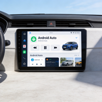 Lecteur multimédia de voiture Android 13 9 pouces 2 DIN IPS GPS pour MP3/MP4 Écran tactile CarPlay sans fil Android Auto Caméra AHD Radio FM RDS
