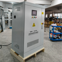 Stabilisateur de tension triphasé SBW100KVA 100KW, entrée 220-420V, sortie 380V, régulateur de tension automatique haute efficacité en cuivre