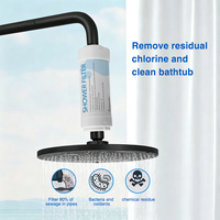 Unité de filtre à eau en ligne moderne en plastique de remplacement pour bidet intelligent universel, accessoire pour siège de toilette, utilisation en salle de bain et en appartement