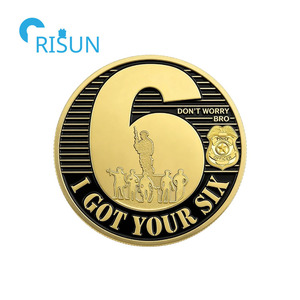 Pièces commémoratives personnalisées « I've Got Your 6 » IGY6 <span class=keywords><strong>Thin</strong></span> <span class=keywords><strong>Blue</strong></span> <span class=keywords><strong>Line</strong></span> – Médaille de défi personnalisée « I Got Your 6 » - Product Image 3